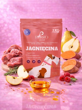 PERRO Gourmet Jagnięcina - karma tłoczona na zimno dla psów dorosłych średnich i dużych ras 1kg