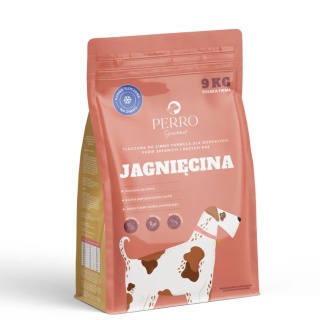 PERRO Gourmet Jagnięcina - karma tłoczona na zimno dla psów dorosłych średnich i dużych ras 9kg