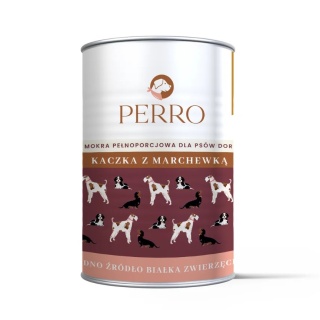 PERRO Karma mokra Kaczka z marchewką - psów dorosłych - 400g