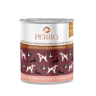 PERRO Karma mokra Kaczka z marchewką - psów dorosłych - 800g