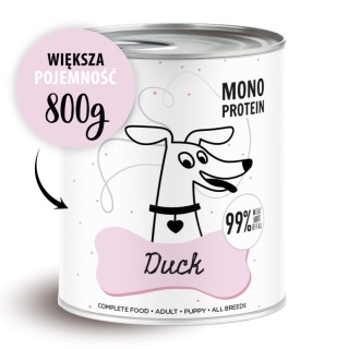 Paka Zwierzaka - Karma mokra PEPE Duck (kaczka) 800g