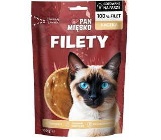 Pan Mięsko - gotowany filet z kaczki dla psa i kota - 100g