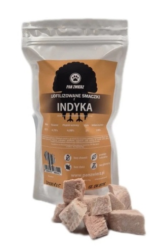 Pan Zwierz – Liofilizowane smaczki z Indyka 70 g