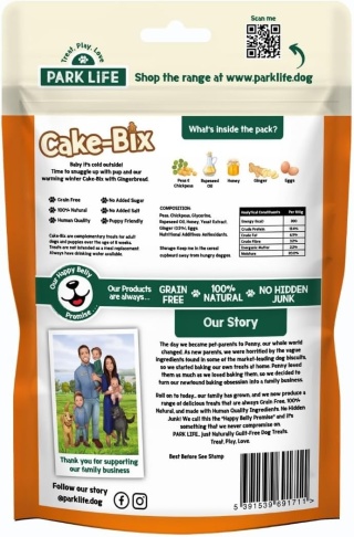 Park Life – Cake Bix Gingerbread – świąteczne ciasteczka dla psa o smaku piernika