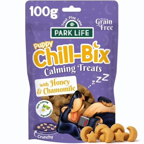 Park Life – Chill-Bix Mini ciasteczka relaksujące dla psa z miodem i rumiankiem 100 g