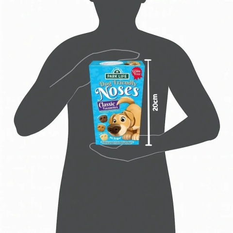 Park Life Dog Friendly Noses Classic Favourites - smaczki dla psa w kształcie psich nosków 240g