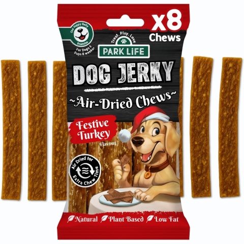 Park Life – Świąteczny Indyk – roślinne paski dla psa