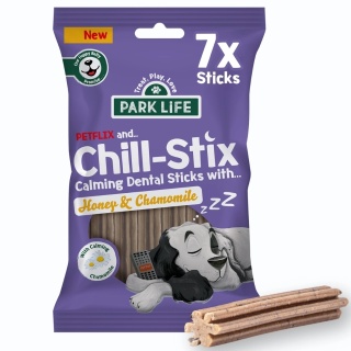 Park life - Chill Stix relaksujące gryzaki dentystyczne dla psa - miód i rumianek - 7szt