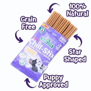 Park life - Chill Stix relaksujące gryzaki dentystyczne dla psa - miód i rumianek - 7szt