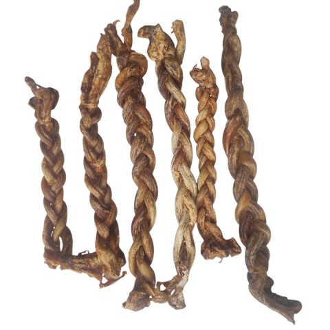 Penis Barani pleciony - gryzak dla psa na sztuki 16cm