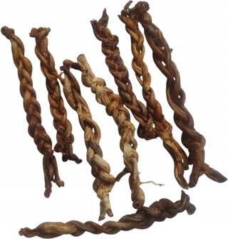 Penis kozi pleciony – gryzak dla psów na sztuki - 1szt/16 cm
