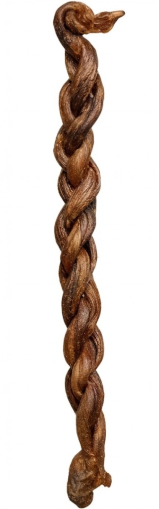 Penis kozi pleciony – gryzak dla psów na sztuki - 1szt/16 cm