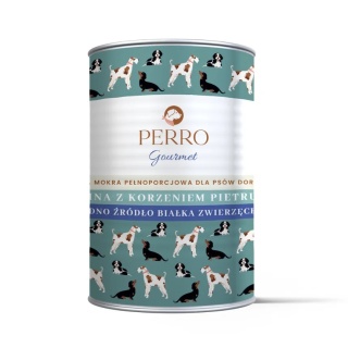 Perro Gourmet Konina z korzeniem pietruszki dla psów dorosłych 400g
