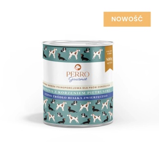 Perro Gourmet Konina z korzeniem pietruszki dla psów dorosłych 800g