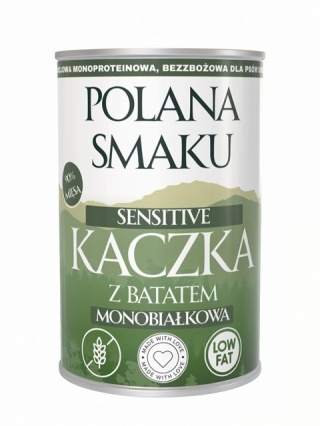 Polana Smaku – Kaczka z batatami -karma mokra dla psa – Sensitive - 400g