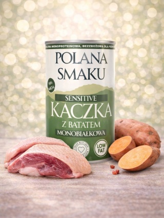 Polana Smaku – Kaczka z batatami -karma mokra dla psa – Sensitive - 400g