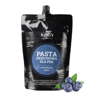 Rogy - pasta orzechowa dla psów z jagodą - 300g