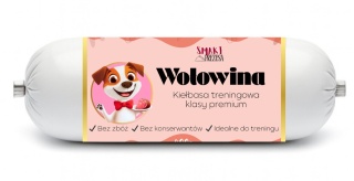 Smaki Prezesa – kiełbaska treningowa dla psa – wołowina 400 g