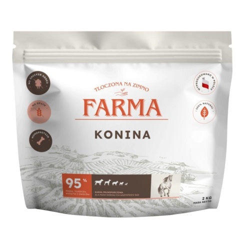 Farma Adult – Karma tłoczona na zimno – Konina 2 kg