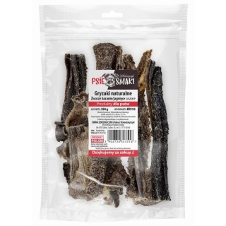 Psie Smaki - Żwacze Baranie suszone - gryzaki dla psów - 250g