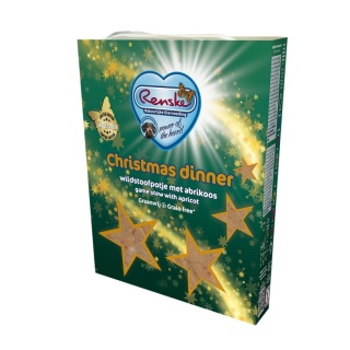 RENSKE Dog Christmas Dinner - gulasz z kaczki i dziczyzny z morelami - świąteczna karma dla psa (395g)