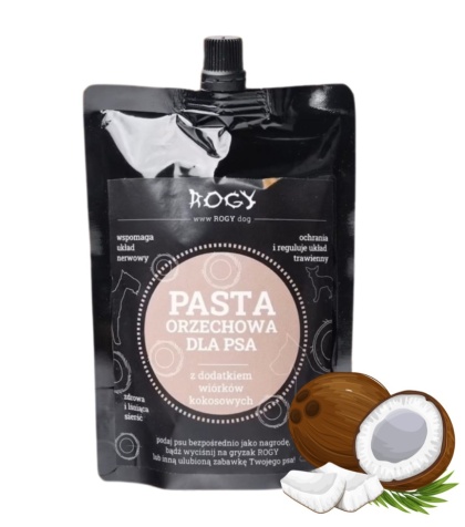 ROGY Pasta orzechowa dla psa z dodatkiem kokosa 300g