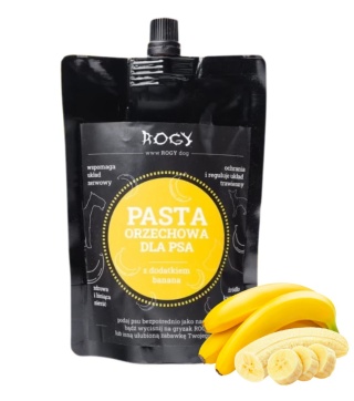 ROGY Pasta orzechowa z bananem dla psa 300g