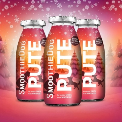 SmoothieDog Winter Pute – świąteczna edycja smoothie dla psa z indykiem i warzywami (250 ml)