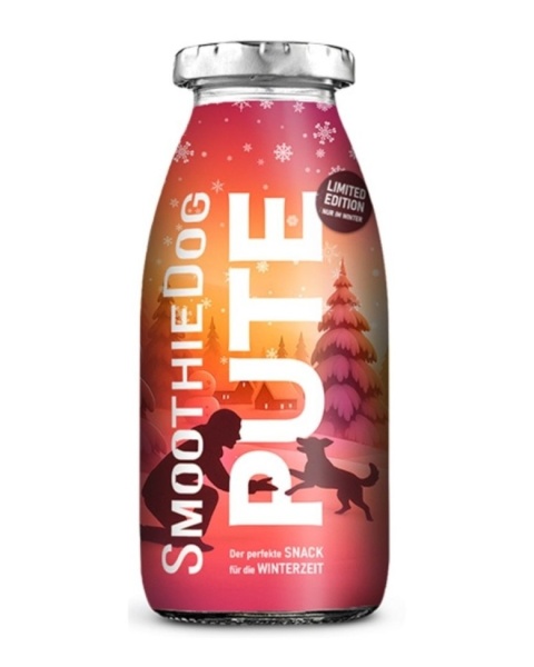 SmoothieDog Winter Pute – świąteczna edycja smoothie dla psa z indykiem i warzywami (250 ml)