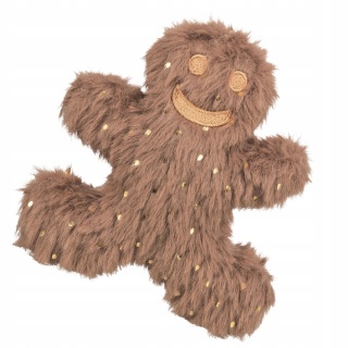 TRIXIE Xmas – Pluszowy Ludzik z Piernika z kocimiętką dla kota – 10,5 cm