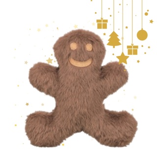 Trixie Xmas – Ludzik z piernika – świąteczna zabawka dla psa 16 cm