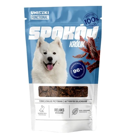 UNISZKI Spokój – Funkcjonalne smaczki z królika dla psa na wyciszenie - 90g