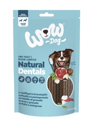 WOW DOG Natural Dentals Maxi - gryzaki dentystyczne dla psa (230g)