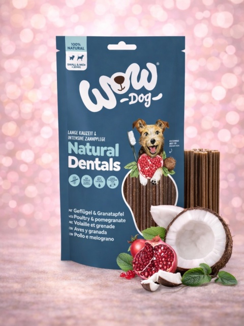WOW DOG Natural Dentals Midi - gryzaki dentystyczne dla psa (195g)