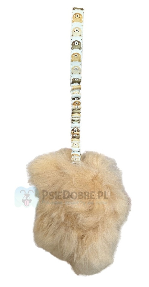 Woolie Whillie – Szarpak dla psa M długa rączka – beżowe misie