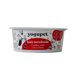 Yogupet Xmas – świąteczny jogurt dla psa i kota – miód i owoce leśne 110 g