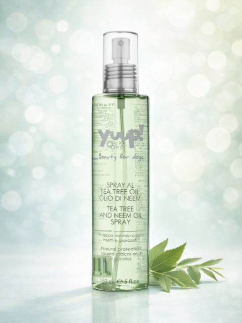 Yuup! Home Tea Tree and Neem Oil Spray 150ml - preparat do ochrony przed insektami, pasożytami i owadami, dla psa i kot