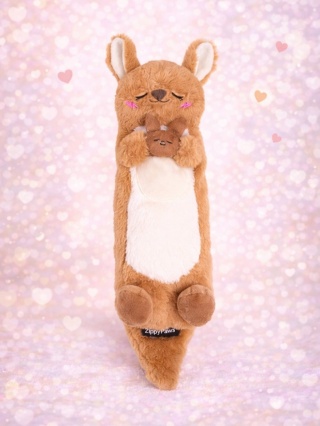 Zippy Paws - Snooziez with Shhhqueaker – zabawka dla psa z cichą piszczałką - kangurek