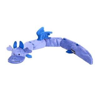 Zippy paws - niebieski smok - zabawka dla psa z piszczałkami - 68 cm
