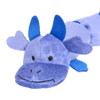 Zippy paws - niebieski smok - zabawka dla psa z piszczałkami - 68 cm