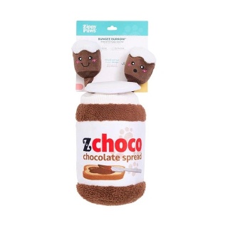 ZippyPaws – Bungee Burrow – Chocolate Spread Jar 21 cm – interaktywna zabawka węchowa dla psa