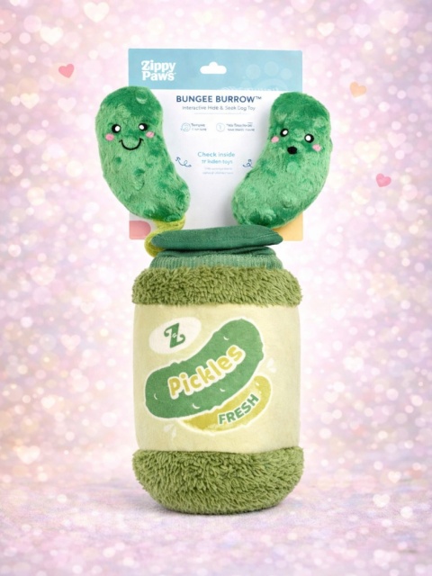 ZippyPaws - Bungee Burrow - Pickle Jar 21cm - zabwka węchowa dla psa - Pikle